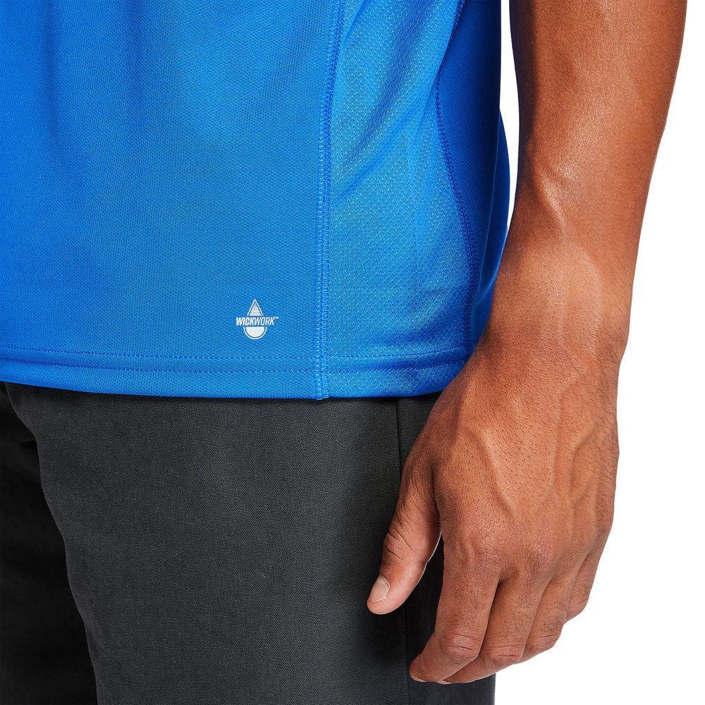 Camisetas Timberland Hombre Pro® Wicking Good Short-Sleeve Azules - Chile VEF-219543